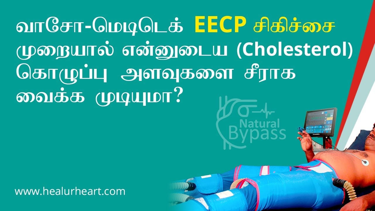 வாசோ-மெடிடெக் EECP சிகிச்சை முறையால் என்னுடைய கொழுப்பு (CHOLESTEROL)அளவுகளை சீராக வைக்க முடியுமா ?
